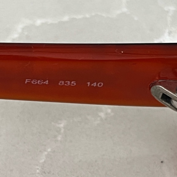 Fendi 100% authentic Italian prescription glasses Brn-orange Excellent condition - Picture 6 of 9